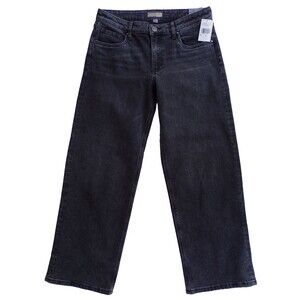Kut From The Kloth Selena Low Rise Baggy Straight Leg Jeans - Sz 6 Fateful Black